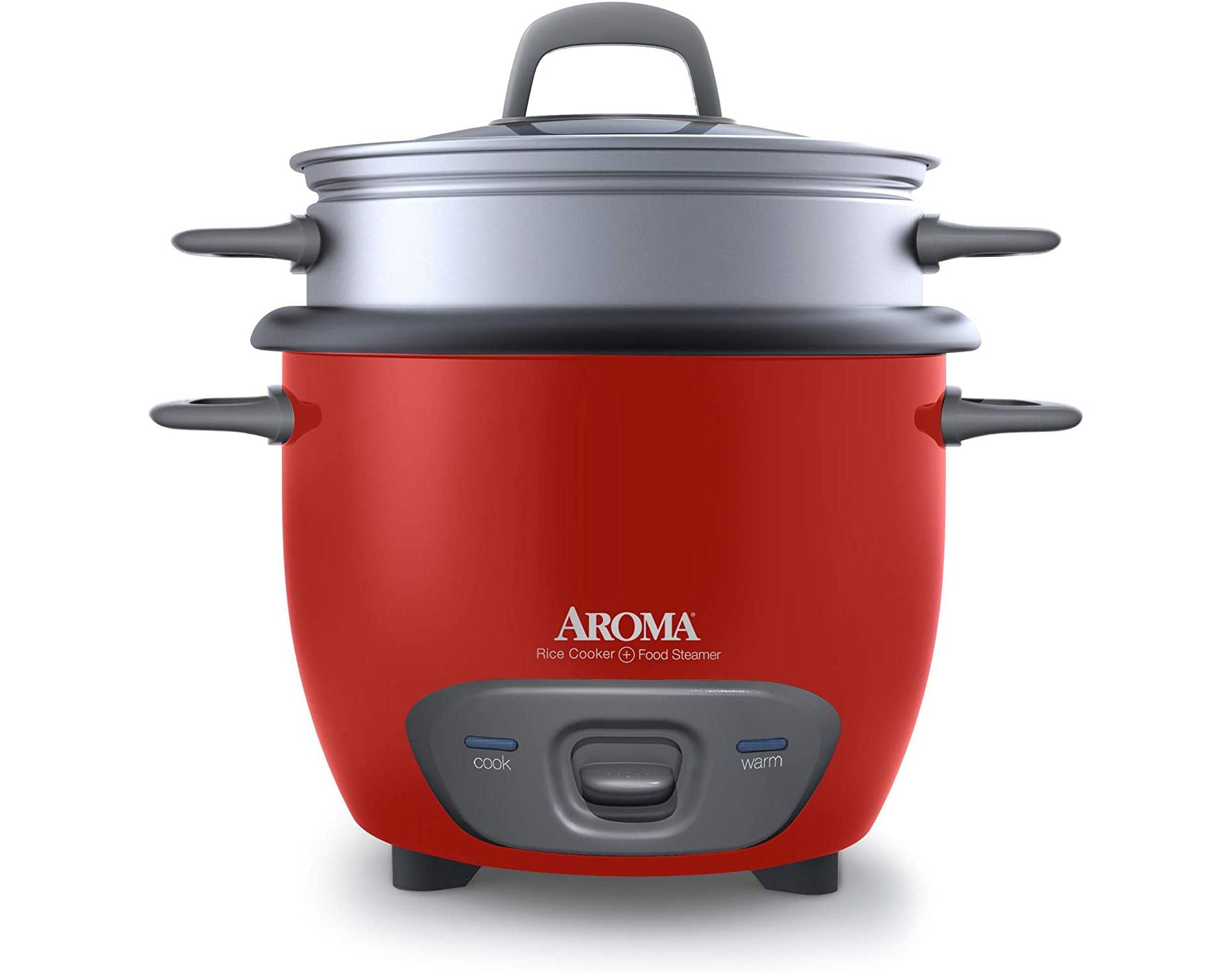 Aroma 112oz Pot Style Rice Cooker and Food Steamer ARC-747-1NGR Refurbished