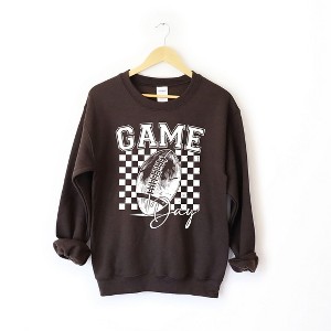 Simply Sage Market Women's Graphic Sweatshirt Retro Football Game Day - 1 of 2