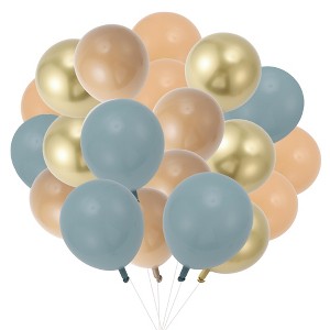 Unique Bargains Latex Party Balloons with Ribbon 10 inch 20 Pcs - 1 of 4