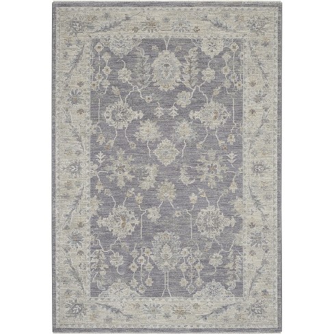 Nourison Asher Asr03 Indoor Only Area Rug - Charcoal 3'11