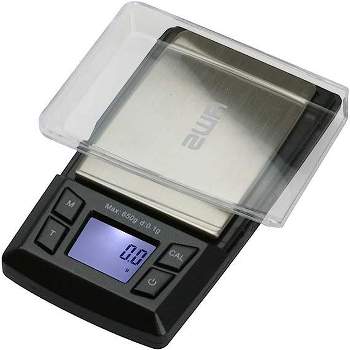 American Weigh Scales Aero Series Modern Compact Stainless Steel Digital Pocket Weight Scale 650G x 0.1G - Great For Cooking