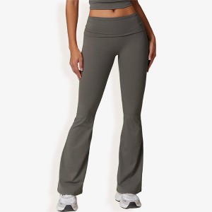 Anna-Kaci Active Women's Flared High Waist Yoga Pants for Activewear and Everyday Comfort - 1 of 4