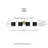 Capital Lighting Weller 4 - Light Vanity in  Matte Brass/Black - 2 of 4