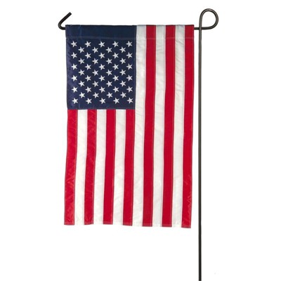 Evergreen Flag American Flag Garden Applique Flag