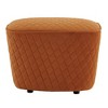 Schroeder Orange Fabric Ottoman Orange - Inspire Q - 4 of 4