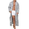 ADR Men's Ultra Plush Fleece Robe, Big and Tall Bathrobe - 4 of 4