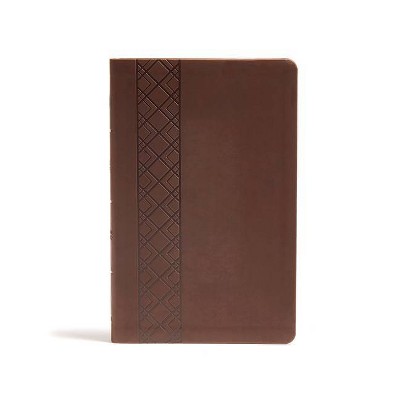 CSB Ultrathin Reference Bible, Value Edition, Brown Leathertouch - by  Csb Bibles by Holman (Leather Bound)