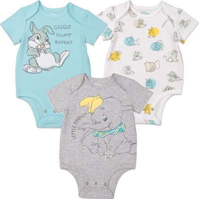 Disney Baby Girls 3 Pack Bodysuits Newborn to Infant Sizes (Newborn - 24 Months)