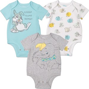 Disney Baby Girls 3 Pack Bodysuits Newborn to Infant Sizes (Newborn - 24 Months) - 1 of 4