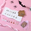 24 Pairs Halloween Earrings Gift Set - Bulk Spider Web, Pumpkin, Ghost & Bat Dangle Jewelry with Wish Cards & Organza Bags - 4 of 4