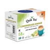 Quik Tea Lemongrass Ginger Instant Chai Tea Latte - 10 Count Single Box - All Natural Digestion Tea | Just add hot water - 3 of 4