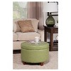 Large Round Storage Ottoman - HomePop - image 4 of 4