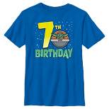 Boy's Star Wars: The Mandalorian Grogu 7th Birthday T-Shirt