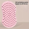 UBSSO Ergonomic Silicone Foot Massage Mat, Foot Yoga Board Pad with Acupoint Relax - Anti-Skid, Durable Toe Pressing Plate, Foot Care,Pink - 3 of 4
