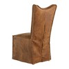 Uttermost Delroy Armless Chairs, Cognac, Set Of 2 - 4 of 4