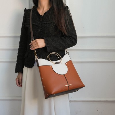 MKF Collection Top Handle Satchel Bag with Shoulder Strap, Kylie | MKF Collection by Mia K - Black — фото 5