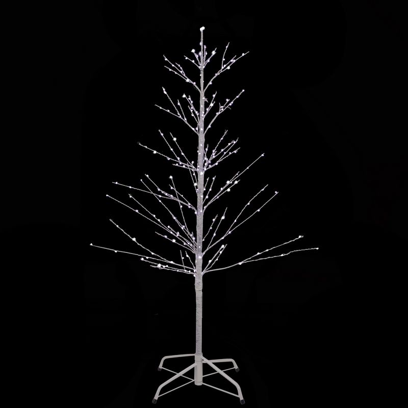Northlight 4' LED Lighted White Birch Christmas Twig Tree - Pure White Lights, 4 of 11