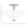Toltec Lighting Any 2 - Light Flush Mount in  Brushed Nickel with 16" Italian Bubble Shade - 2 of 2
