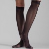 LECHERY Women's Lustrous Silky Shiny Sheer Dress Nylons Knee-Highs Stockings Socks (2 Pairs) - 4 of 4