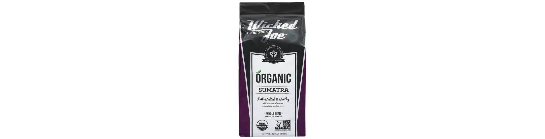 Wicked Joe Coffee Co. Sumatra Medium Roast Whole Bean Coffee - 12oz