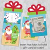 Big Dot of Happiness Tropical Christmas - Beach Santa Holiday Party Money and Gift Card Sleeves - Nifty Gifty Card Holders - Set of 8 - 3 of 4