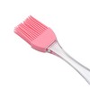 Unique Bargains Basting Brush 20g Small Crystal Handle Brush Color Block Dishwasher Safe Silicone PP 6.89"x1.26" 1Pcs - 4 of 4