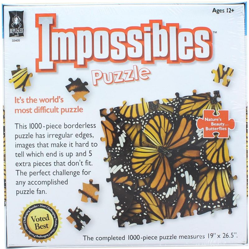 University Games Natures Beauty Butterflies 1000 Piece Jigsaw Puzzle, 2 of 4