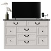 9-Drawer Chest Particleboard Dresser - White Bedroom Dresser, Large Capacity, Multifunctional Storage, Built-In Charging Station with Power Outlets - 2 of 4