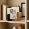 Mid-Century Modern Picture Frame - Stylish Tabletop Frame for Pictures Ideal for Home Styling and Office Desk Decor Accent - Ivory & Brown - 3 of 4