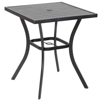 31" Square Bar Table with Umbrella Hole - Captiva Designs