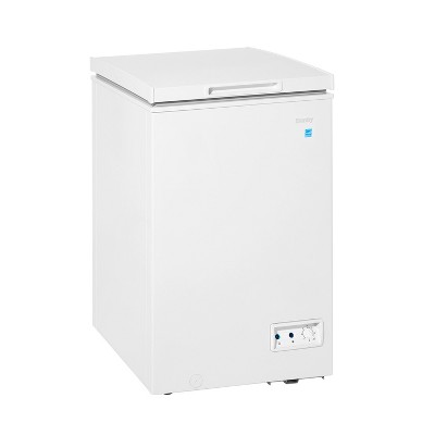 Compact White Energy Star Chest Freezer with Manual Defrost