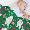 DSANE Old English Sheepdog Christmas Christmas Throw Blanket Soft Fleece Christmas Blanket Cozy Flannel Throw for Couch Bed - 4 of 4
