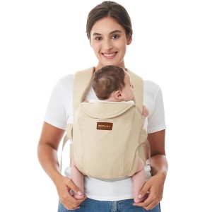 Momcozy Newborn Baby Carrier - Ivory - 1 of 4