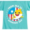 Girls' - Baby Shark - From Sea to Shining Sea Fitted Short Sleeve Graphic T-Shirt - 2 of 4