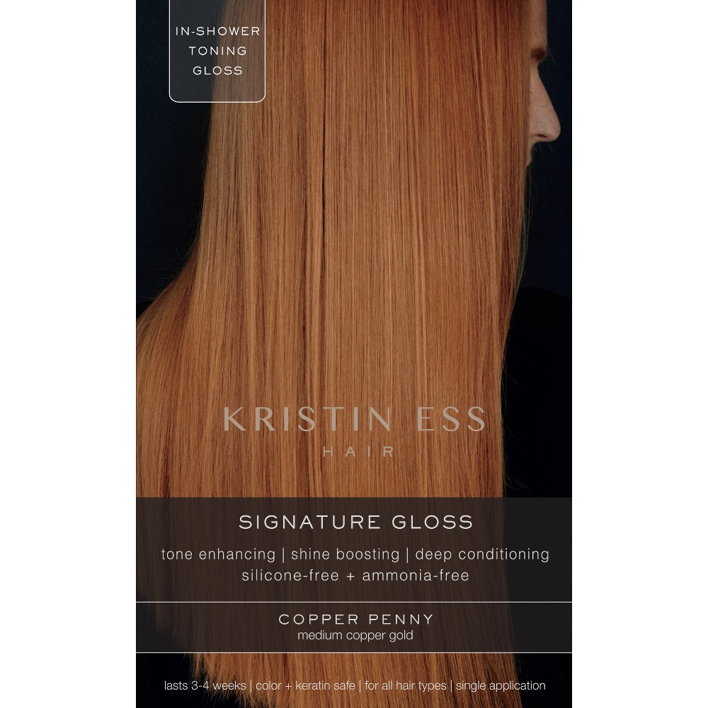 Photos - Hair Dye Kristin Ess  Gloss in Copper Penny for Red or Auburn Hair - 4 fl o