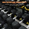Sapphtopaz Rubber Coated Hex Dumbbell, Dumbbell Set with Non-Slip Grips for Exercise, Muscle Toning, Space-saving Home Gym Strength Training Dumbbells - 2 of 4