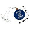 Hampton University Pirates Mini Small Tiny Wood Christmas Tree Holiday Ornament - 4 of 4