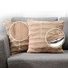 Cheer Collection Luxurious Faux Fur Throw Pillows Set of 2 - 3 of 4