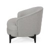 NicBex Boucle Accent Chair,Upholstered Living Room Chairs with Mid-Height Backrest,Modern Comfy Armchair,Barrel Club Chair for Living Room - 4 of 4