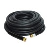 Apache 98108804 50 Foot Industrial Rubber Garden Water Hose with Heavy Duty MGHT x FGHT Brass Fittings and 1 Bend Restrictor (2 Pack) - 2 of 3
