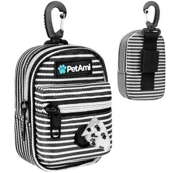 PetAmi Dog Waste Bag Holder for Leash, Pet Waste Dispenser Accessories Treat Pouch, Puppy Walking Travel Camping Supplies Must Have