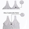 Allegra K Women's Removeable Pads Wirefree Sleep Vest Tops Bralettes - 2 of 3