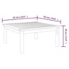 vidaXL Patio Lounge Table 24.8"x24.8"x11.8" Solid Acacia Wood - 4 of 4