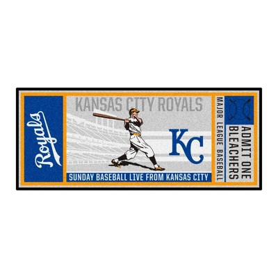 MLB Kansas City Royals 30"x72" Retro Ticket Runner Mat