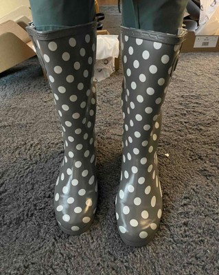 Journee Collection Womens Mist Block Heel Rain Boots : Target