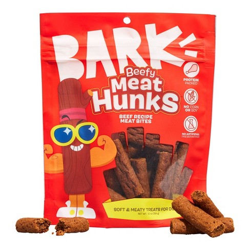 BARK Beefy Meat Hunks Beef Flavor Recipe Soft and Meaty Dog Treats 10oz