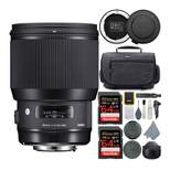Sigma 85mm f/1.4 DG HSM Art Lens for Canon EF w/ USB Dock, and Accessory Bundle