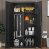 CAVINAS Office Cabinet with Hanging Rod and Compartments,Filing Cabinet with Locks & Keys,File Cabinet with Steel Construction - 2 of 4