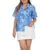 HAPPY BAY Button Down Shirt for Women Shirt Short Sleeve Vacation Button Up Casual Holiday Summer Beach Ethnic Blouses for Women - 4 of 4