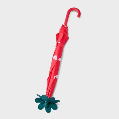 Toddler Girls&#39; Strawberry Mini Stick Umbrella - Cat &#38; Jack&#8482; Pink_1